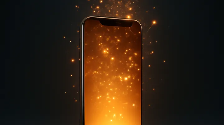 D880 COM Modern phone with glowing screen